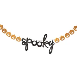 Party City Air-Filled Orange, Black & White Spooky Halloween Tabletop Or Hangable Balloon Hoop Kit| Balloons
