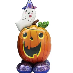 Party City Airloonz Friendly Halloween Foil Balloon Set, 3Pc| Decorations