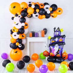 Party City Airloonz Halloween Haunted House Balloon, 35In X 50In| Decorations