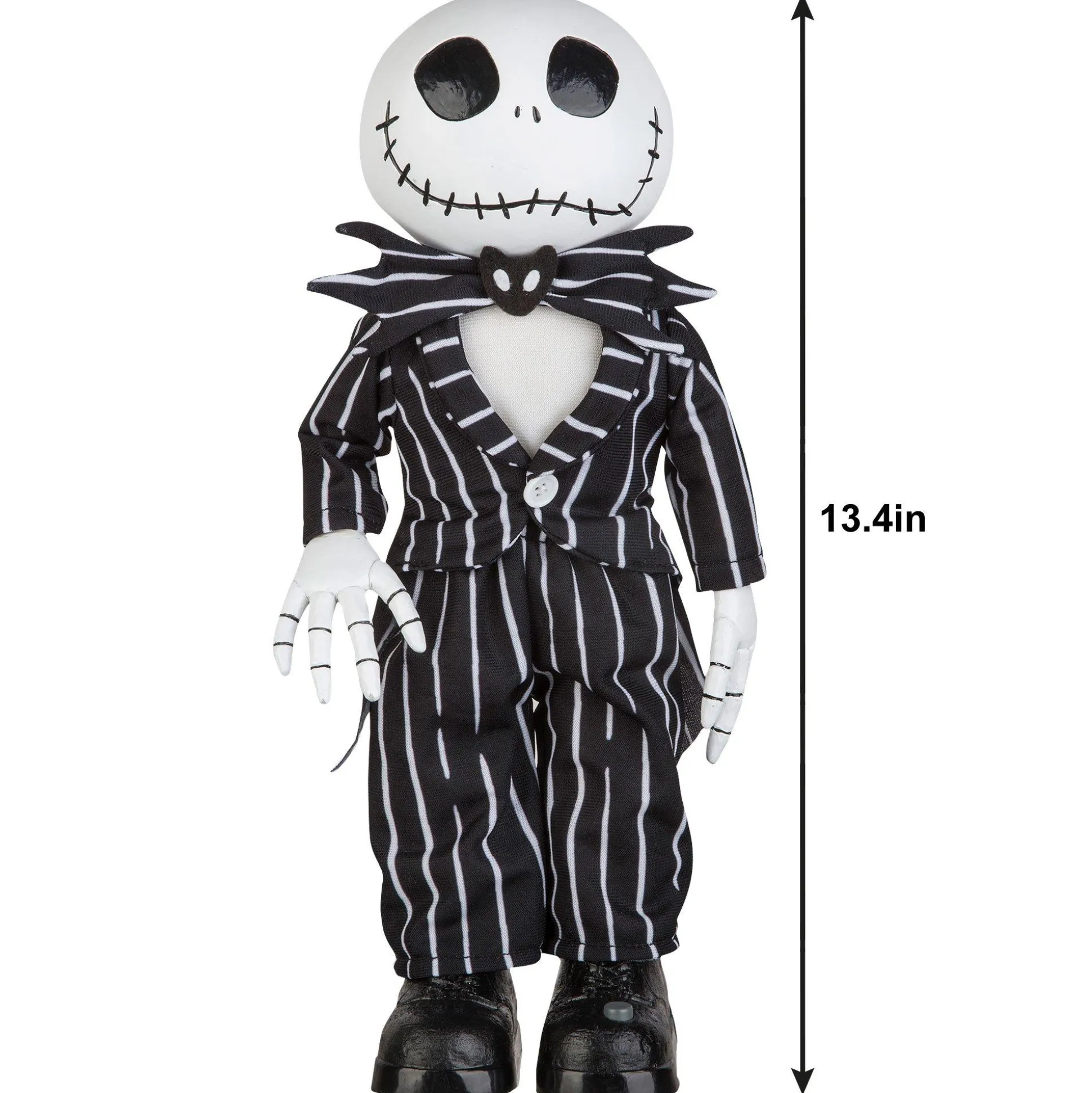 Disney Channel Animatronic Jack Skellington Standing Halloween Decoration, 13.4In - The Nightmare Before Christmas| Animatronics