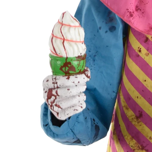 Party City Animatronic Light Up Talking Neon Ice Cream Clown, 6Ft| Animatronics