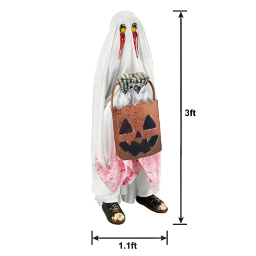 Party City Animatronic Light-Up Bloody Ghost Trick-Or-Treater, 3Ft| Animatronics