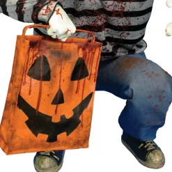 Party City Animatronic Light-Up Crouching Zombie Child, 2.3Ft X 3Ft - Halloween Decoration| Animatronics