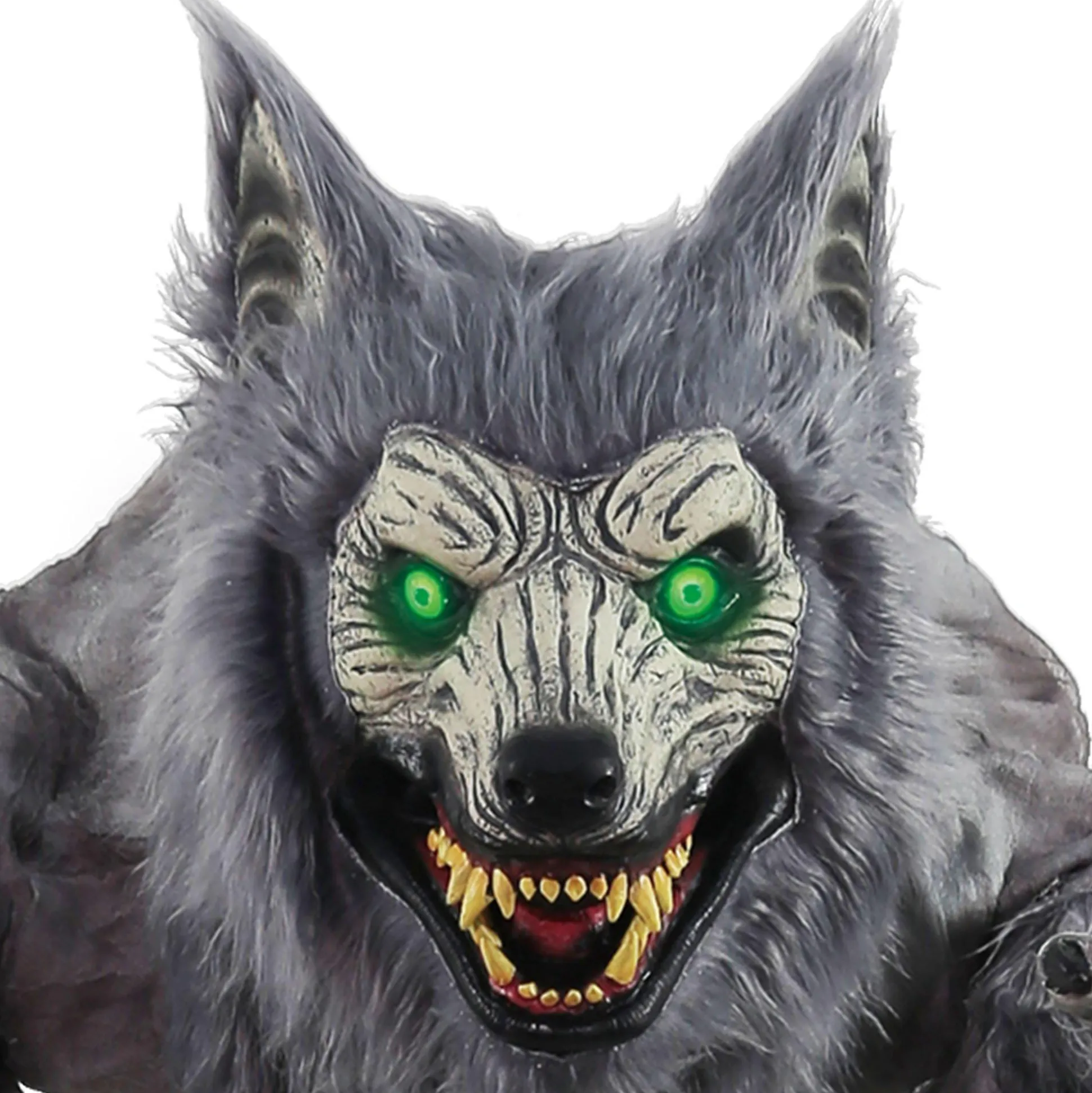 Party City Animatronic Light-Up Lanky Werewolf, 5.3Ft - Halloween Decoration| Animatronics