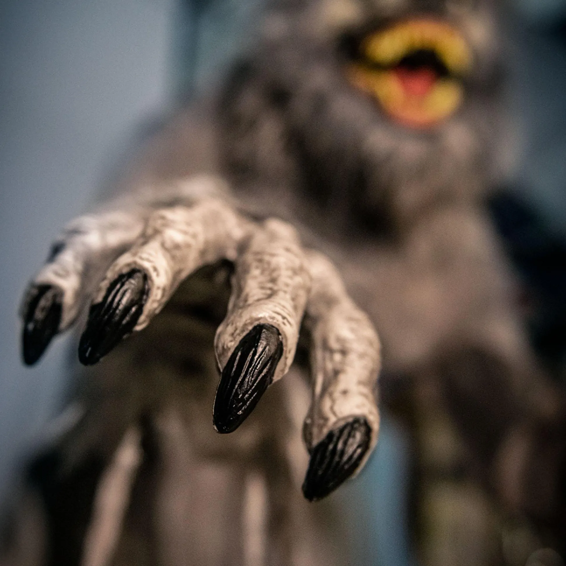 Party City Animatronic Light-Up Lanky Werewolf, 5.3Ft - Halloween Decoration| Animatronics