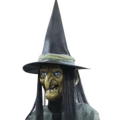 Party City Animatronic Light-Up Talking Towering Witch Halloween Decoration, 10Ft| Animatronics