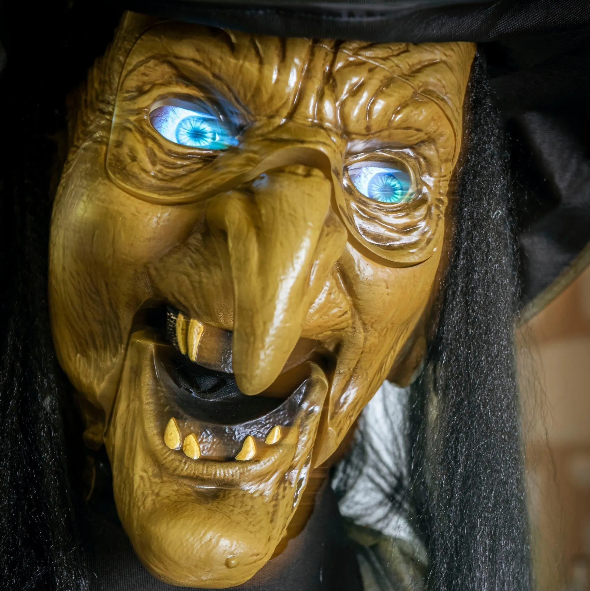 Party City Animatronic Light-Up Talking Towering Witch Halloween Decoration, 10Ft| Animatronics