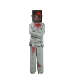 Party City Animatronic Light-Up Torture Box Woman, 6Ft - Halloween Decoration| Animatronics