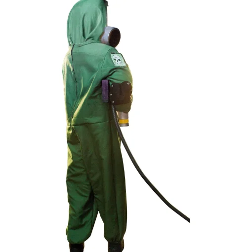 Party City Animatronic Light-Up Zombie Flamethrower Halloween Decoration With Sounds, 6.6Ft -The Exterminator| Animatronics