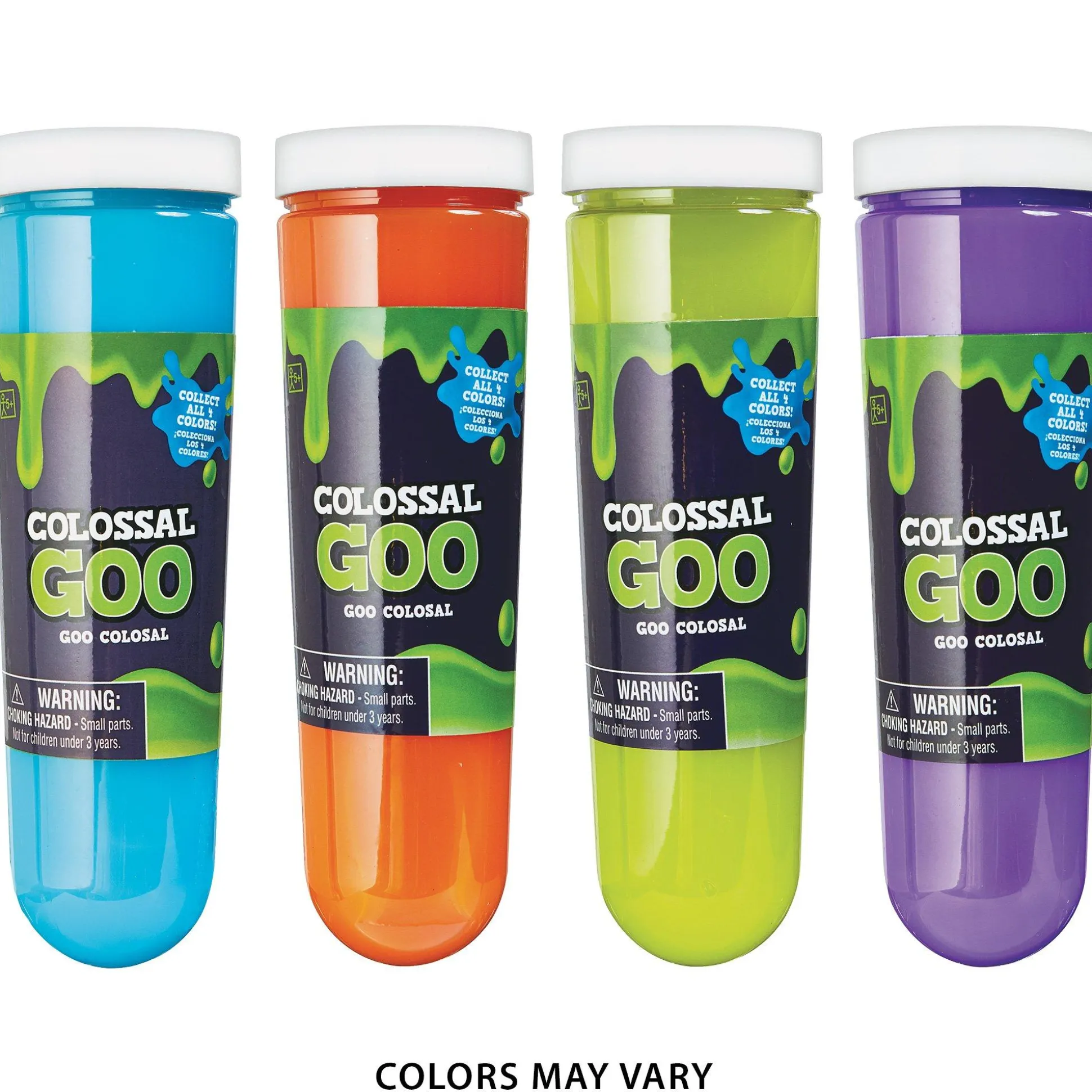 Party City Assorted Colossal Slime Tube, 1Pc| Favors & Favor Bags