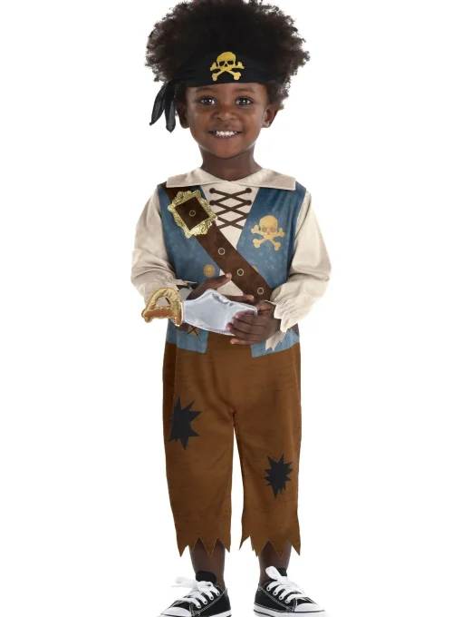 Party City Baby Ship Wrecked Pirate Costume| Baby Girl