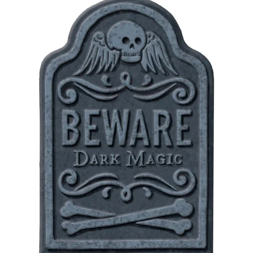 Party City Beware Dark Magic Tombstone, 8In X 12In| Tombstones & Fencing