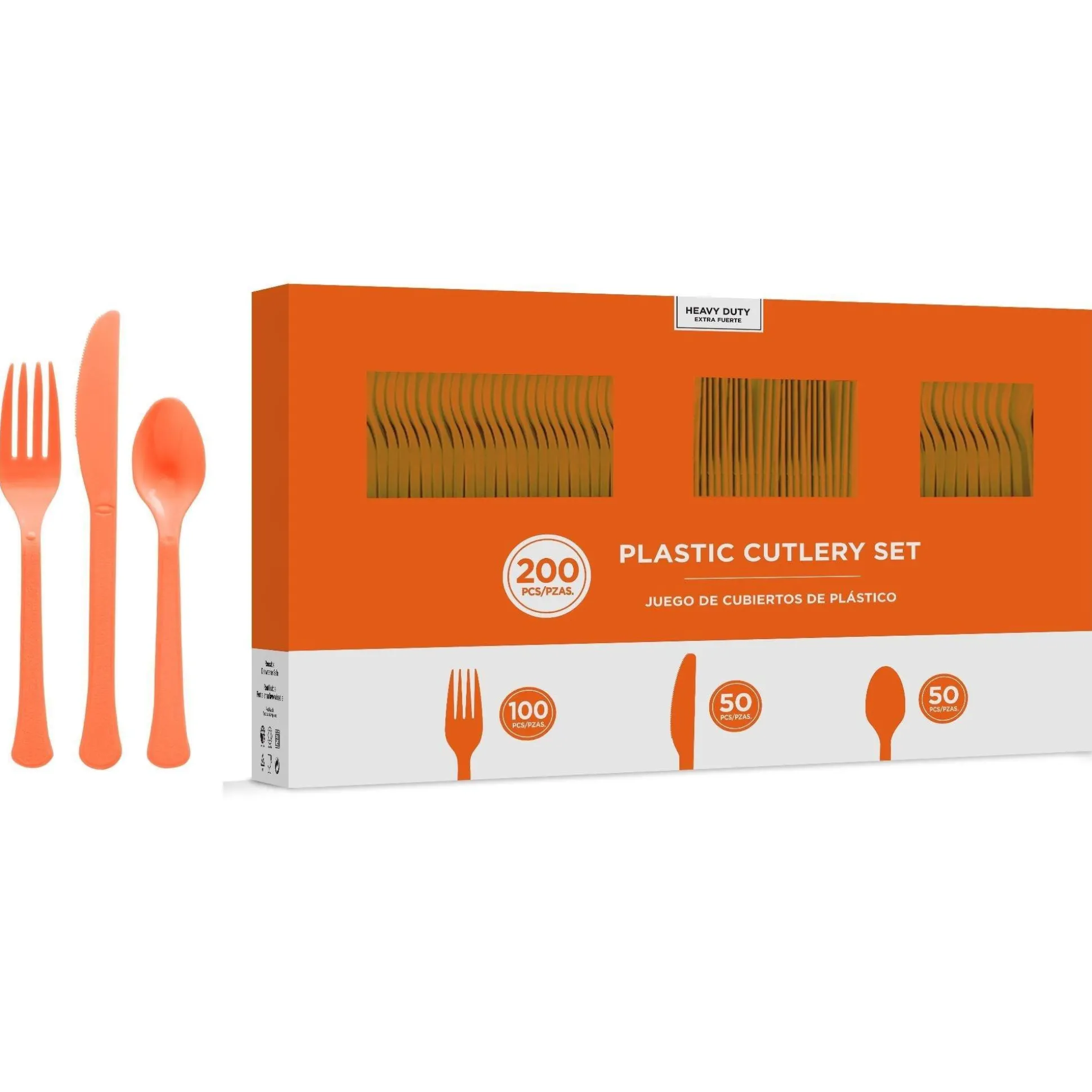 Party City Black & Orange Plastic Tableware Kit For 50 Guests| The Nightmare Before Christmas