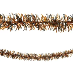 Party City Black & Orange Tinsel Garland, 9Ft| Window & Wall Décor