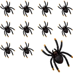 Party City Black & Orange Tip Spiders 36Ct| Creatures