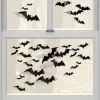 Party City Black Bat Paper Cutouts, 50Ct| Window & Wall Décor