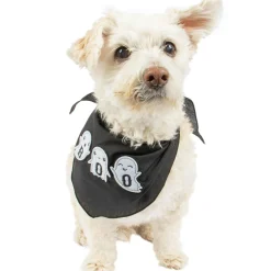 Flash Sale Black Boo Ghost Dog Bandana Dog & Pet Costumes