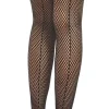 Cheap Black Diamond Fishnet Stockings For Adults With Bow Backseam Tights