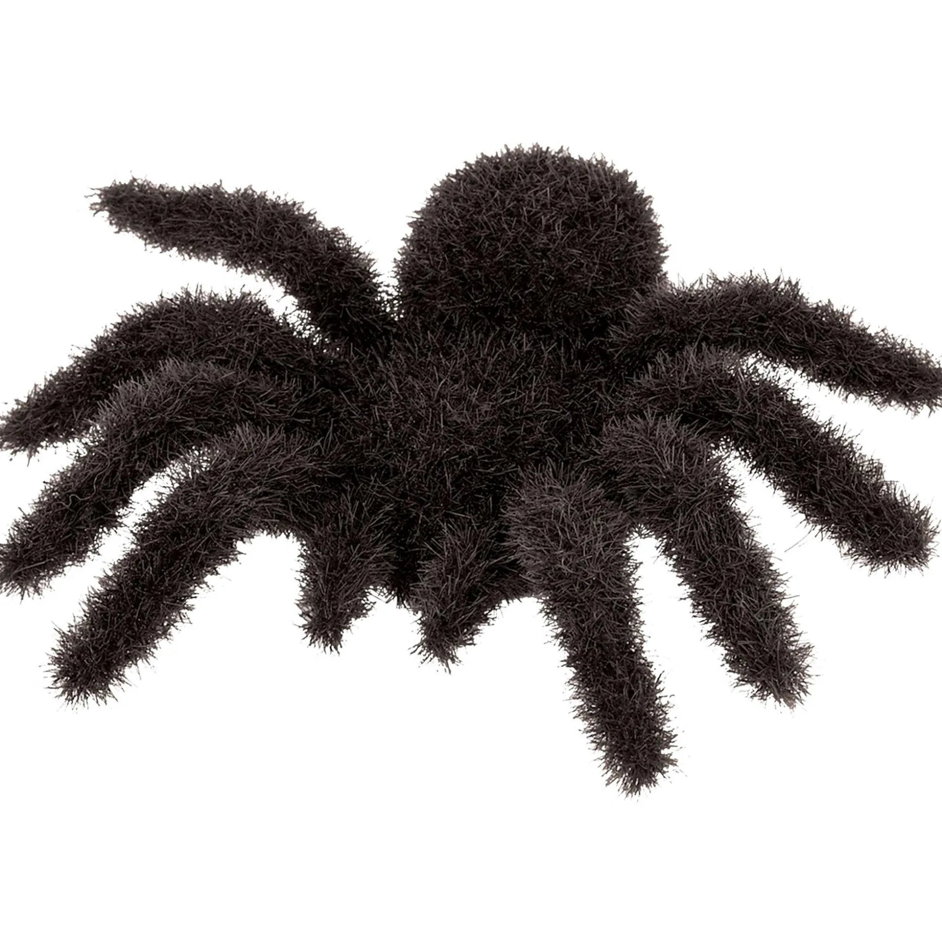 Party City Black Fuzzy Spiders 6Ct| Creatures