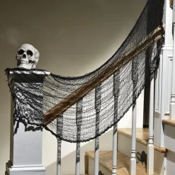 Party City Black Halloween Creepy Cloth| Home Décor