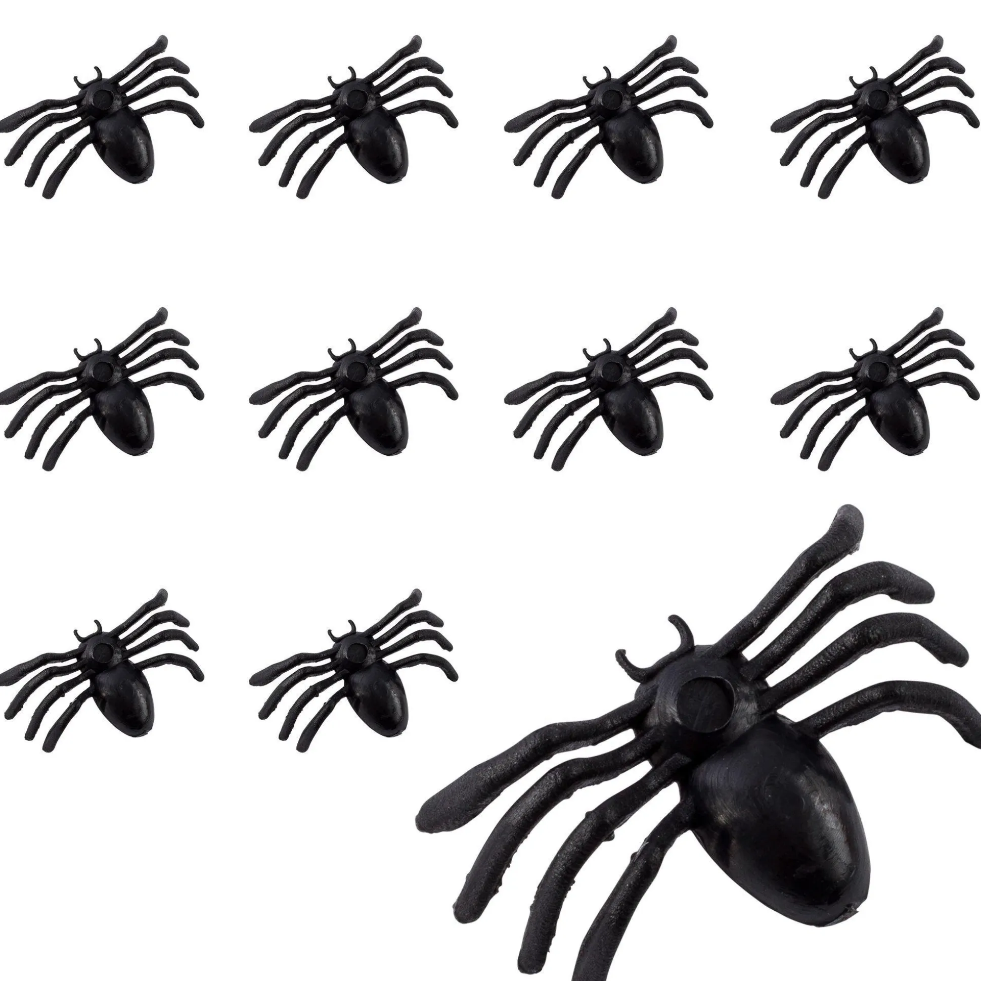 Party City Black Mini Spiders 50Ct| Favors & Favor Bags
