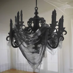 Party City Black Paper Candelabra - Haunted House| Decorations