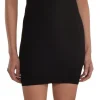 Best Sale Black Ribbed Bodycon Mini Dress For Adults With Removable Spaghetti-Straps Women Sexy