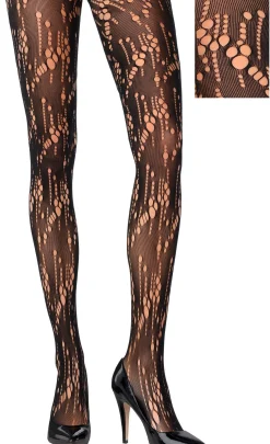 Fashion Black Ripped Pantyhose Tights