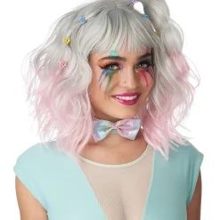 New Blond & Pink Ombre Wig Wigs