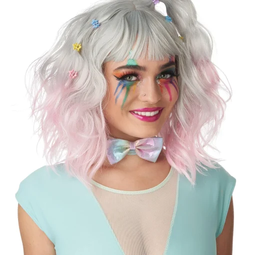 New Blond & Pink Ombre Wig Wigs