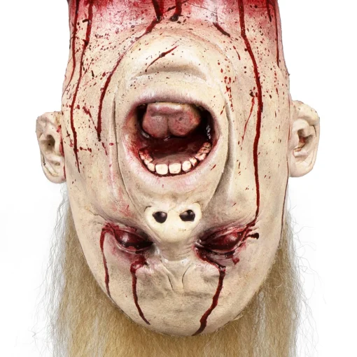 Party City Blonde Severed Head Latex & Vinyl Hanging Decoration, 7.75In X 23.25In| Chop Shop