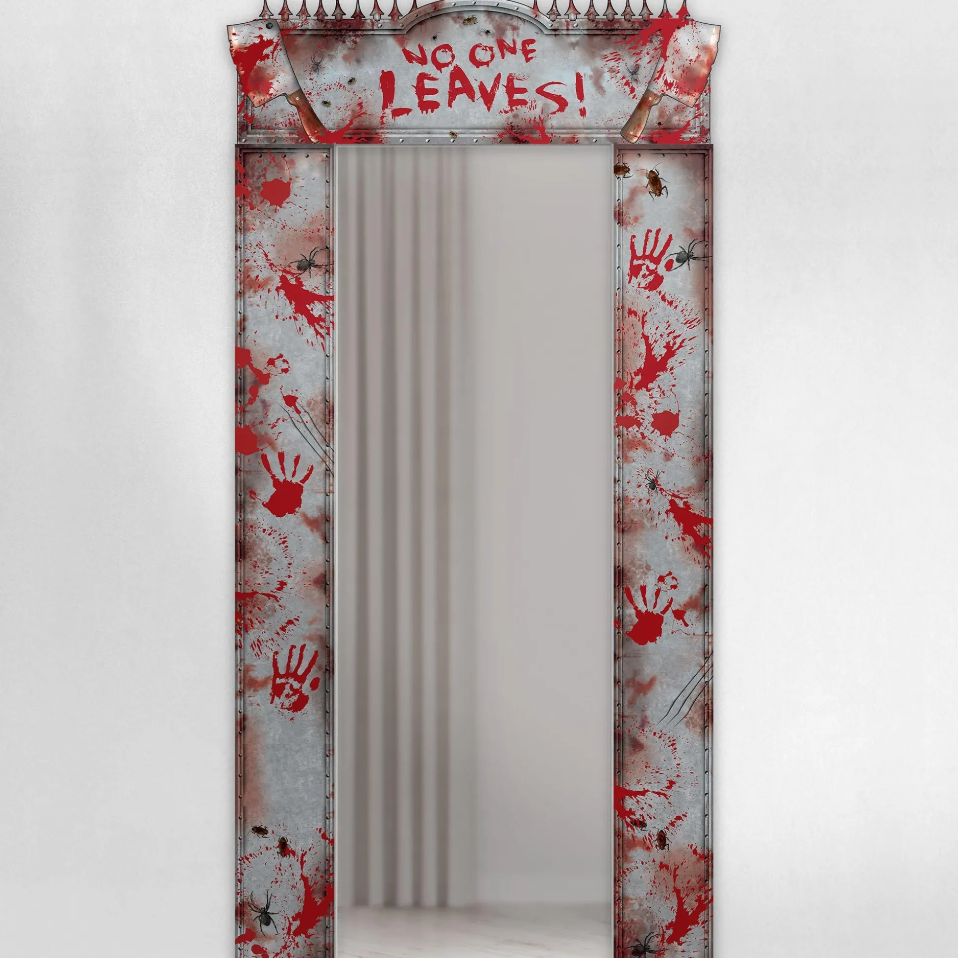 Party City Bloody Doorway Entry Cardboard Decoration, 42.6In X 84.5In| Window & Wall Décor