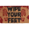 Party City Bloody Halloween Coir Doormat, 29.5In X 17.75In| Door Décor & Signs