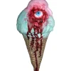 Party City Bloody Peppermint Ice Cream Cone Latex Prop, 3.5In X 7In| Creepy Carnival