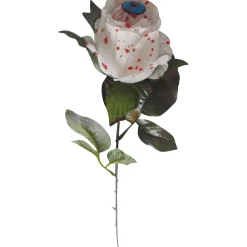 Party City Bloody Rose With Eyeball Plastic & Fabric Prop, 2.8In X 16.5In| Table Décor & Centerpieces