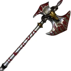 Party City Bloody Silver Battle Axe, 31.5In - High-Density Foam Prop| Weapons