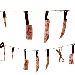 Party City Bloody Weapons Garland| Window & Wall Décor