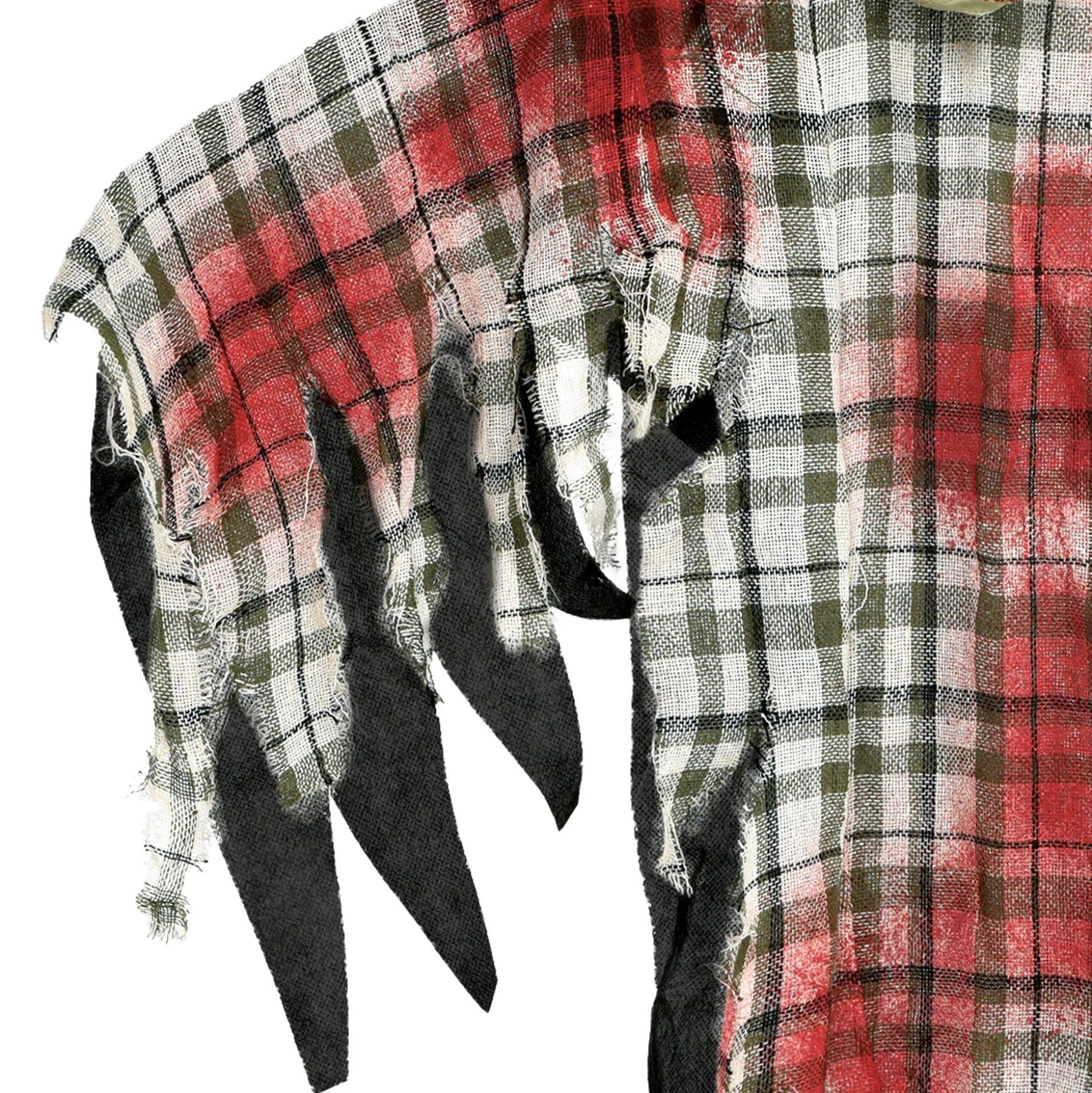 Party City Bloody Zombie In Plaid Fabric & Plastic Hanging Decoration, 48In| Hanging Decorations