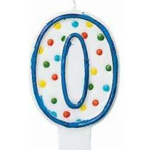 Best Sale Blue Outline Number 0 Birthday Candle Baking Supplies