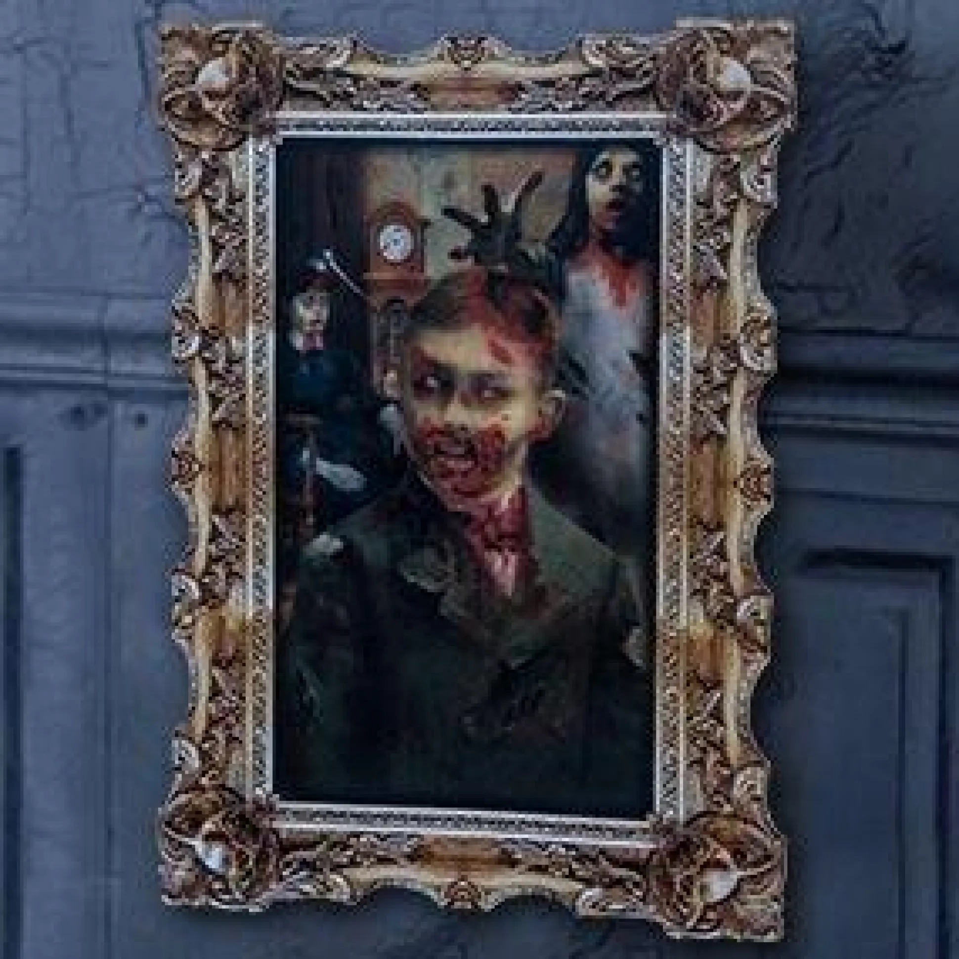 Party City Boy Zombie Lenticular Portrait| Window & Wall Décor