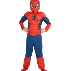 Marvel Boys Classic Spider-Man Muscle Costume|Boy Superhero