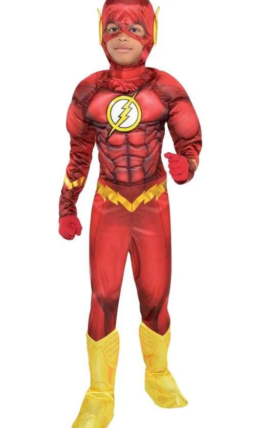 DC Comics Boys The Flash Muscle Costume - New 52|Boy Superhero