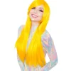 New Bright Yellow Wig Wigs