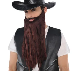 Discount Brown Moustache & Beard Facial Hair