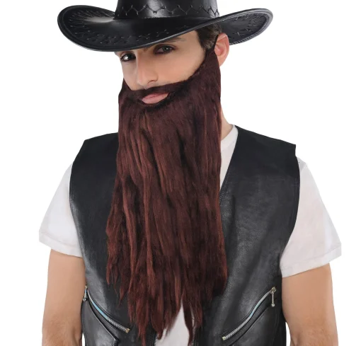 Discount Brown Moustache & Beard Facial Hair