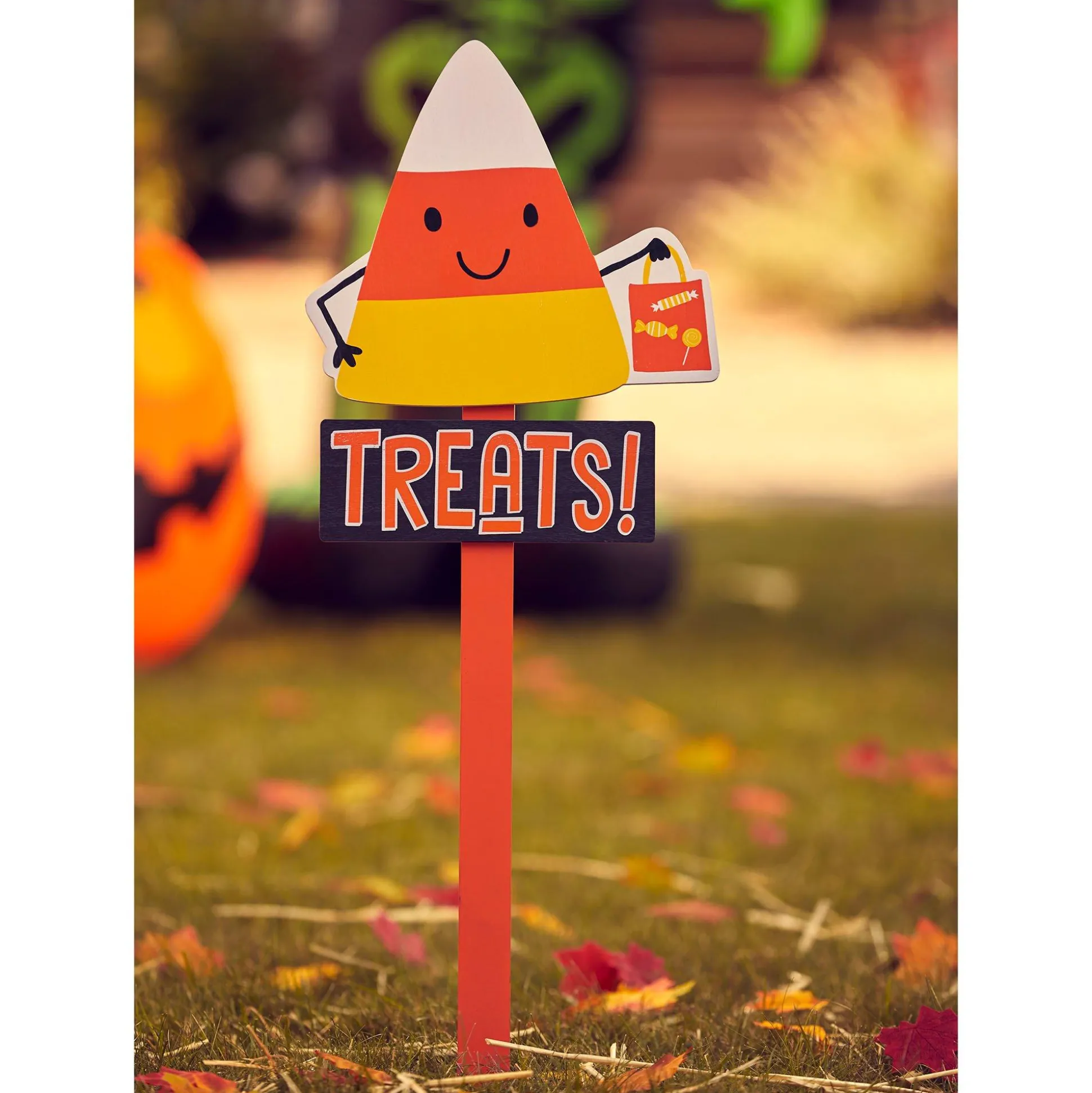 Party City Candy Corn Treats Yard Stake| Yard Stakes & Signs
