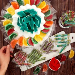 Discount Caribbean Blue Gummy Sharks, 16Oz - Raspberry Flavor Candy Buffet By Color
