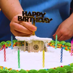 Discount Cash Stash Birthday Cake Topper Baking Supplies
