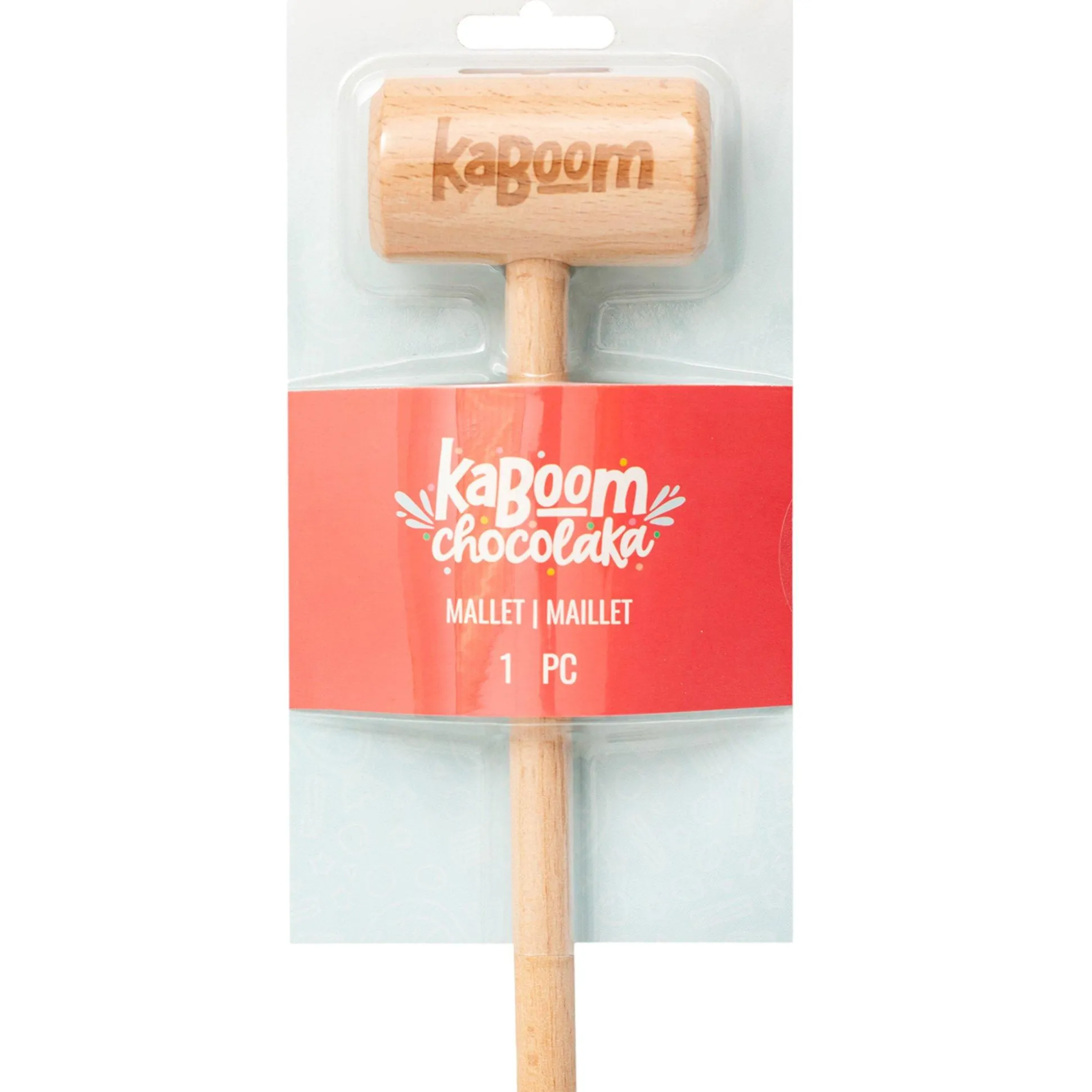 Party City Chocolate Pi Ata Wooden Mallet, 3.9In X 8In - Kaboom Chocolaka| Bakeware