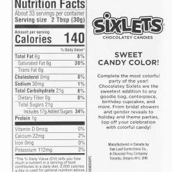 Shop Chocolate Sixlets, 35Oz Candy Buffet By Color